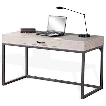 Contemporary Writing Desk with Metal Base